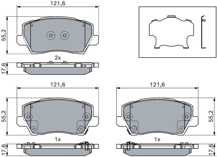 Brake Pad Set, disc brake 0 986 460 078 - image 5