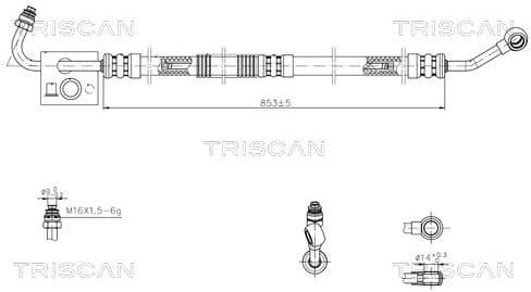 Hydraulic Hose, steering 8516 11020