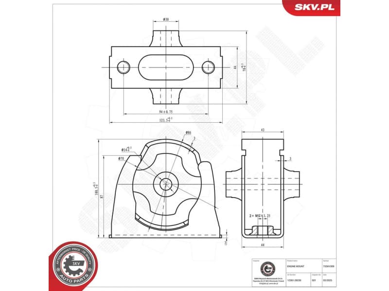 Mounting, engine 75SKV309 - image 5