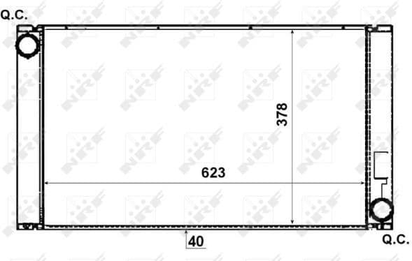 Radiator, engine cooling 53731