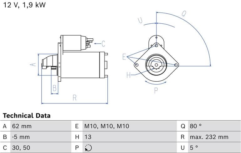 Starter 0 986 027 550