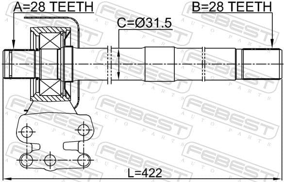 Drive Shaft 1212-TM4WDRH - image 2