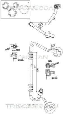 High/Low-pressure Line, air conditioning 9010 16029
