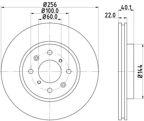 Brake Disc PRO 8DD 355 117-371 - image 4