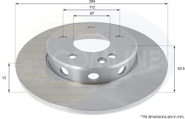 Brake disc, 1pcs FRONT ADC1604 - image 2