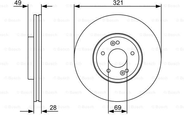 Brake Disc 0986479536 - image 5