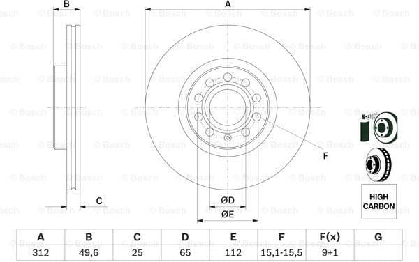 Brake Disc 0986479058 - image 5