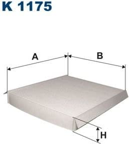 Filter, cabin air K1175