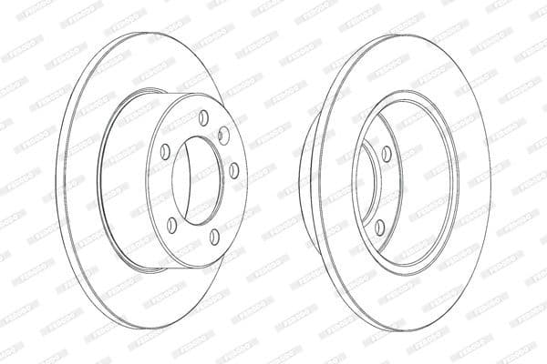 Brake discs kit rear, (2pcs), Top Quality DDF1975C - image 3
