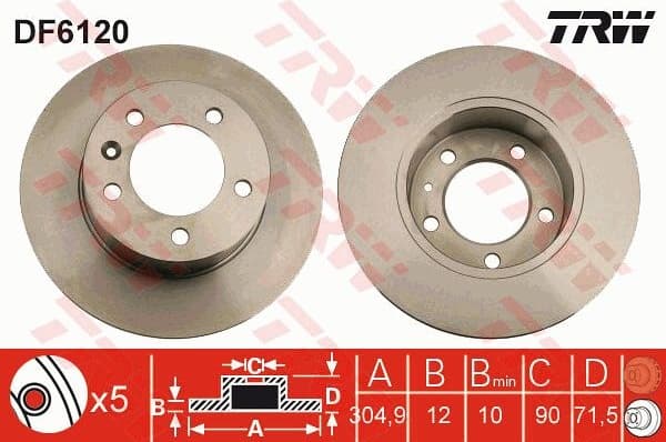 Brake Disc DF6120