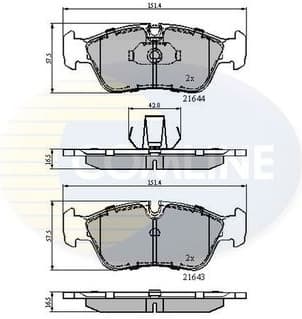 Brake pads front CBP01023