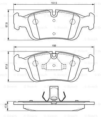 Brake Pad Set, disc brake 0986494015 - image 7
