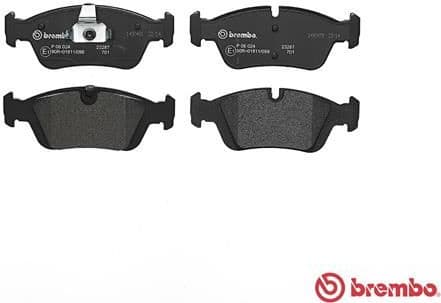 Brake pads front, Top Quality P06024 - image 2