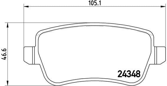 Brake Pad Set, disc brake PRIME LINE P23102