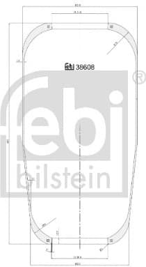 Bellow, air suspension 38608