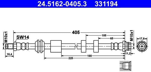 Brake Hose 24.5162-0405.3 - image 2