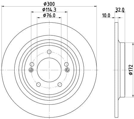 Brake Disc PRO 8DD 355 134-731 - image 4