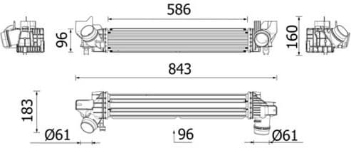 Charge Air Cooler BEHR *** PREMIUM LINE *** CI727000P