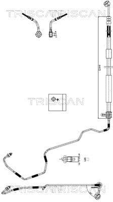 Hydraulic Hose, steering 8516 43009