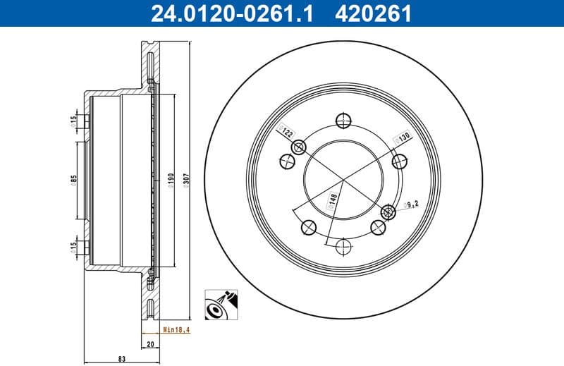 Brake Disc 24.0120-0261.1