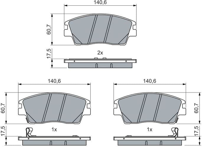 Brake Pad Set, disc brake 0 986 460 076 - image 10
