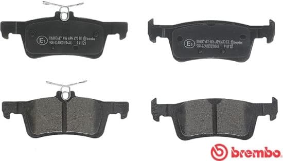 Brake pads rear, Top Quality P61121 - image 4