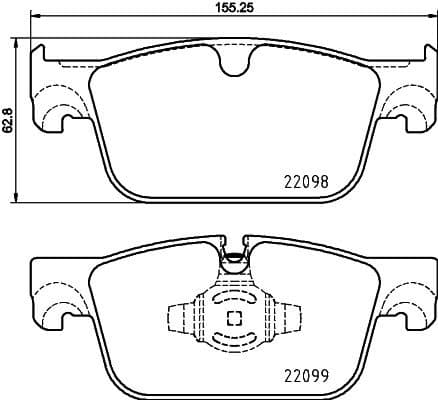 Brake pads front, Top Quality P86028 - image 3