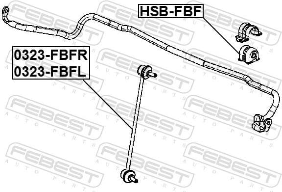 Mounting, stabiliser bar HSB-FBF - image 2