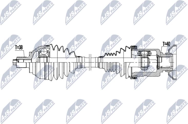 Drive Shaft NPW-VW-237