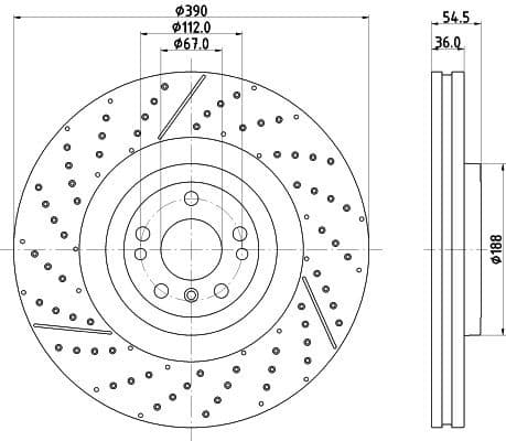 Brake Disc PRO High Carbon 8DD 355 134-711 - image 4