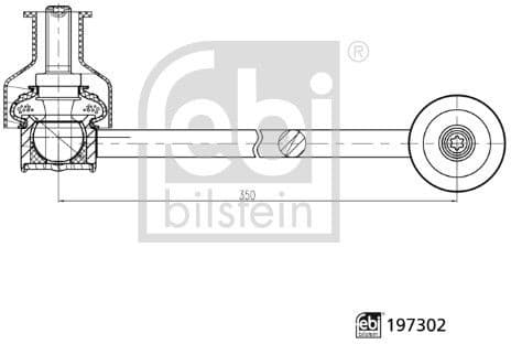 Link/Coupling Rod, stabiliser bar 197302
