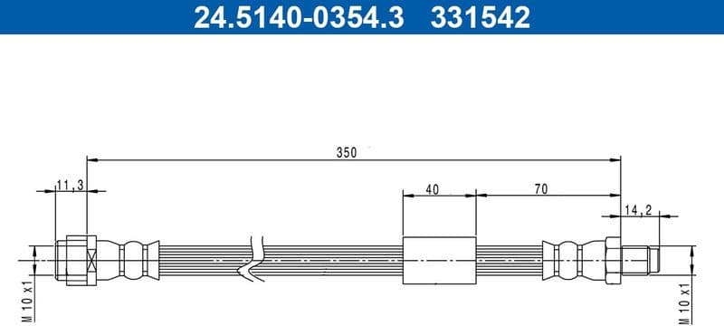 Brake Hose 24.5140-0354.3 - image 2