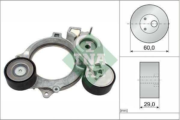 Belt Tensioner, V-ribbed belt 534 0935 10