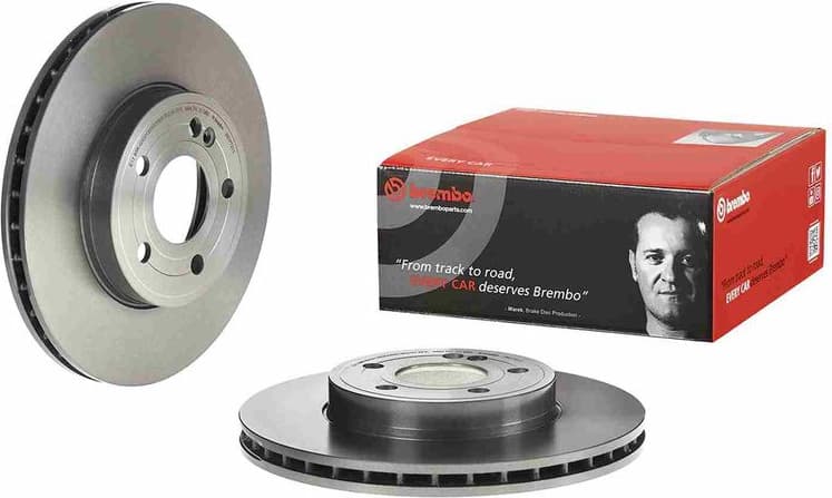 Brake discs kit front (2pcs), Top Quality 09.D772.11 - image 2