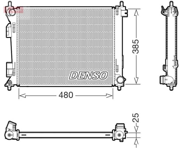 Radiator, engine cooling DRM43010