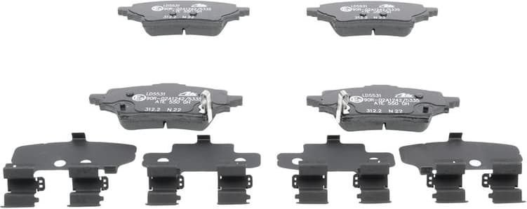 Brake Pad Set, disc brake ATE Ceramic 13.0470-5531.2 - image 2