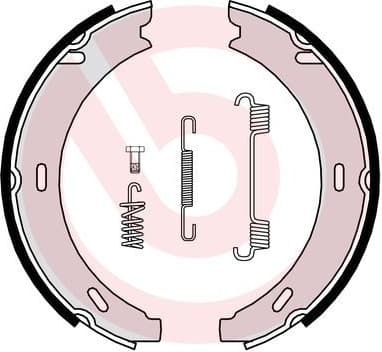 Brake shoes handbrake, Top Quality S50502