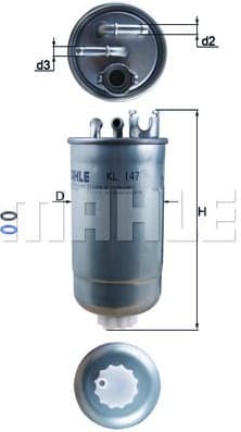 Filter diesel fuel KL147D - image 2