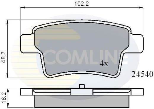 Brake pads rear CBP01713