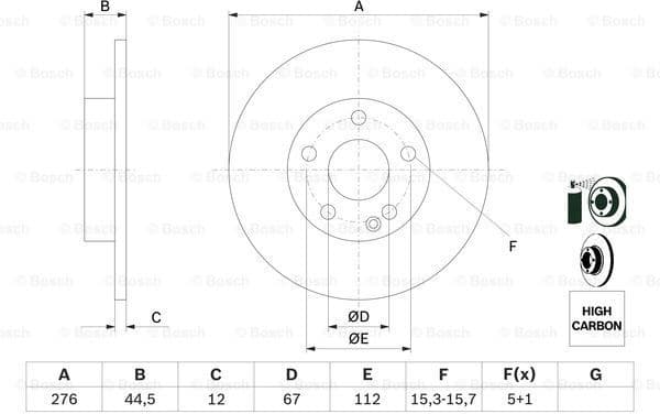 Brake Disc 0986479185 - image 5