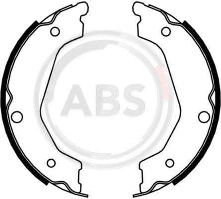Brake Shoe Set, parking brake 9196