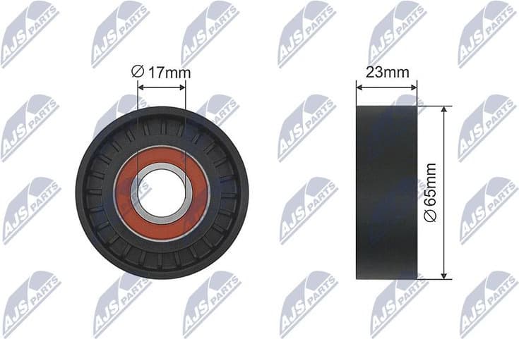 Tensioner Pulley, V-ribbed belt RNK-FT-010