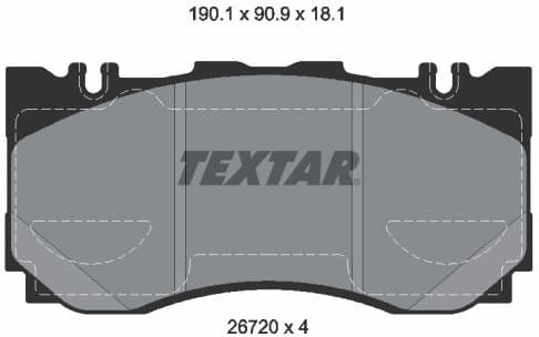 Brake Pad Set, disc brake 2672001