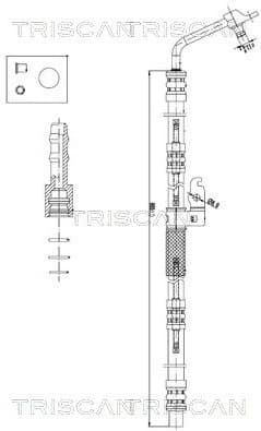 Hydraulic Hose, steering 8516 17001