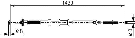 Cable Pull, parking brake 1987482389