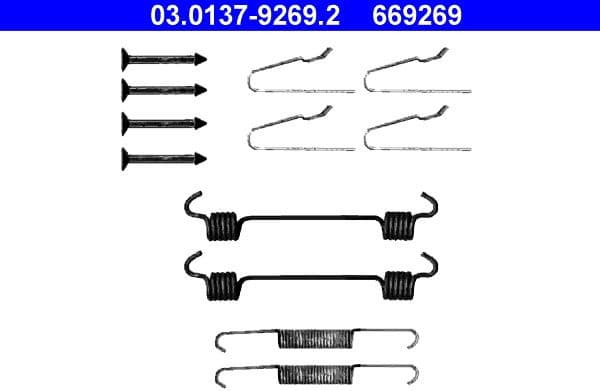 Accessory Kit, parking brake shoes 03.0137-9269.2 - image 2