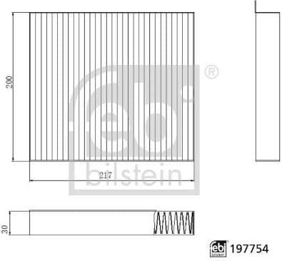 Filter, cabin air 197754
