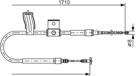 Cable Pull, parking brake 1987477829 - image 2