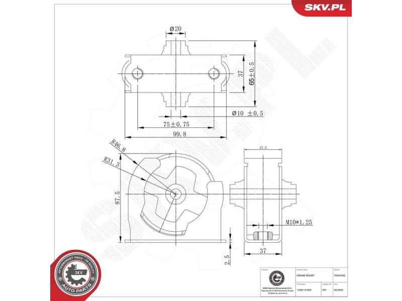 Mounting, engine 75SKV262 - image 2