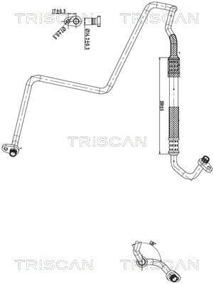High/Low-pressure Line, air conditioning 9010 28012